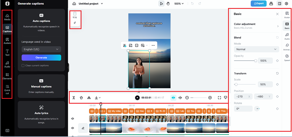 Finalisasi video Anda