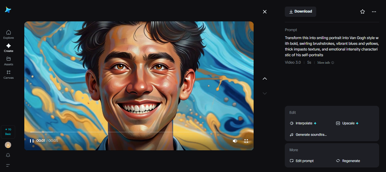 Chân dung theo phong cách Van Gogh