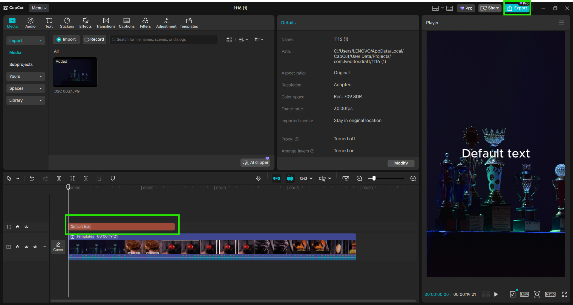Metin çubuğunu, istediğiniz zaman çizelgesine göre sürükleyin.