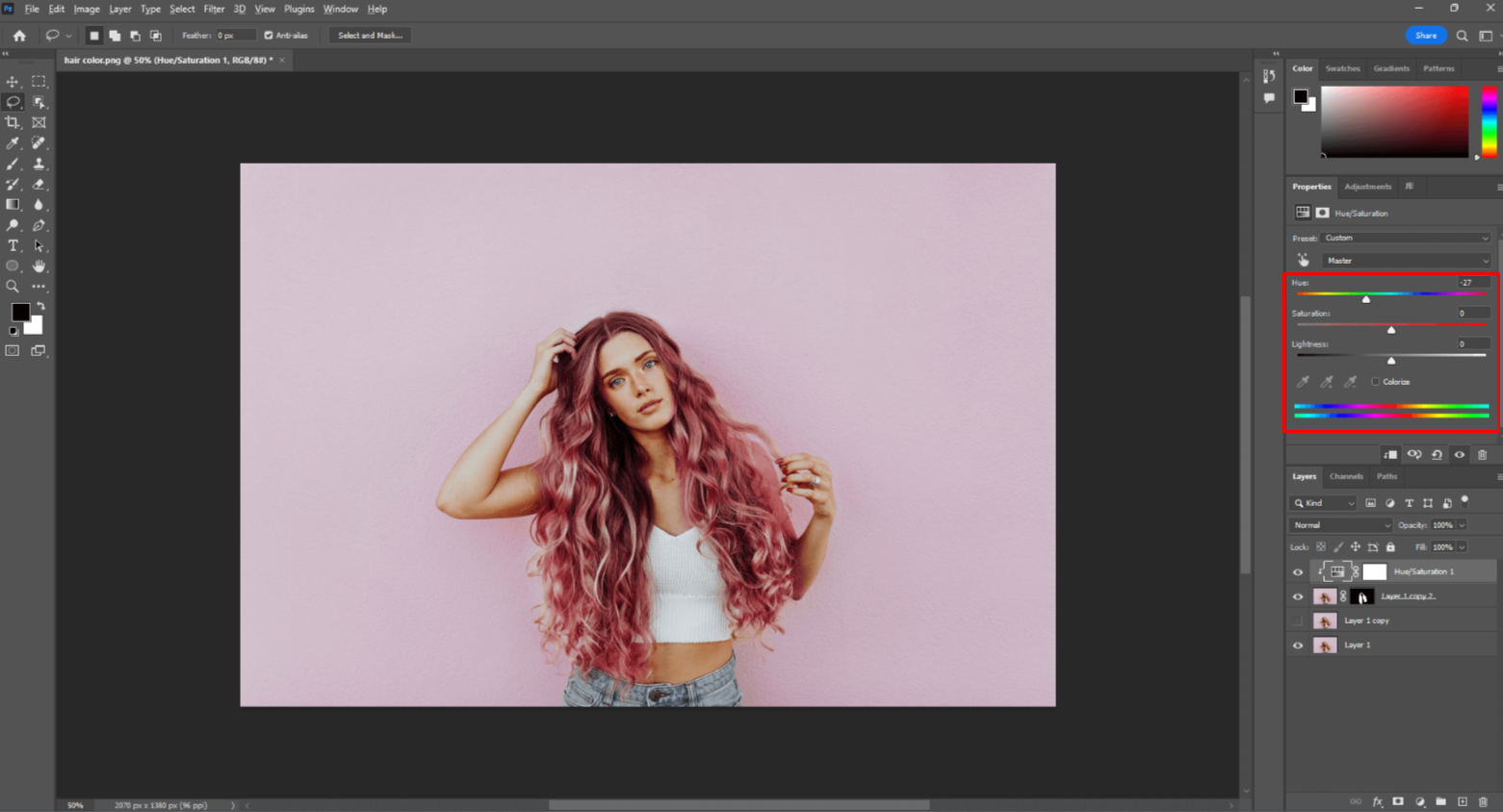 Choose a new hair color