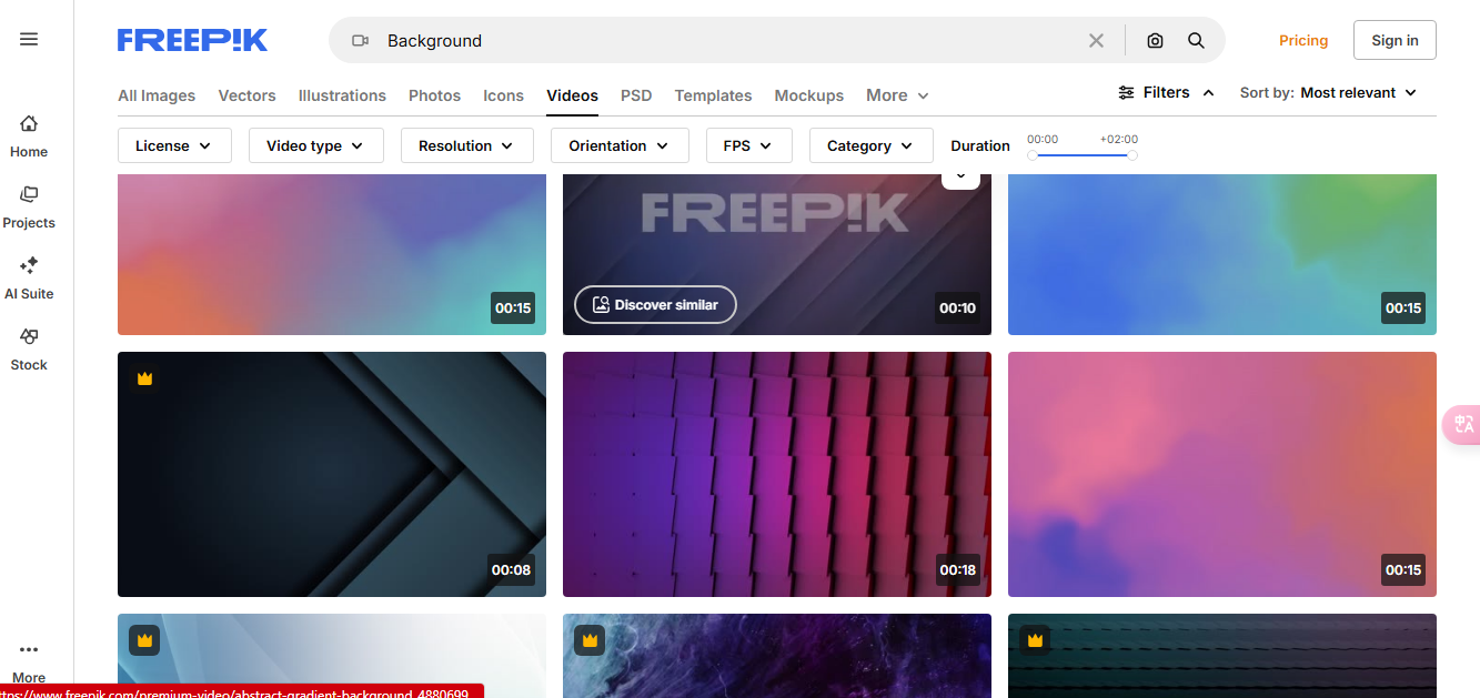 Background videos on Freepik