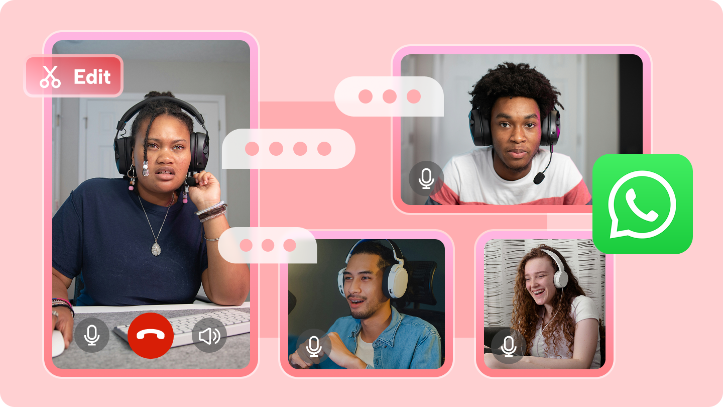 whatsapp video call editor