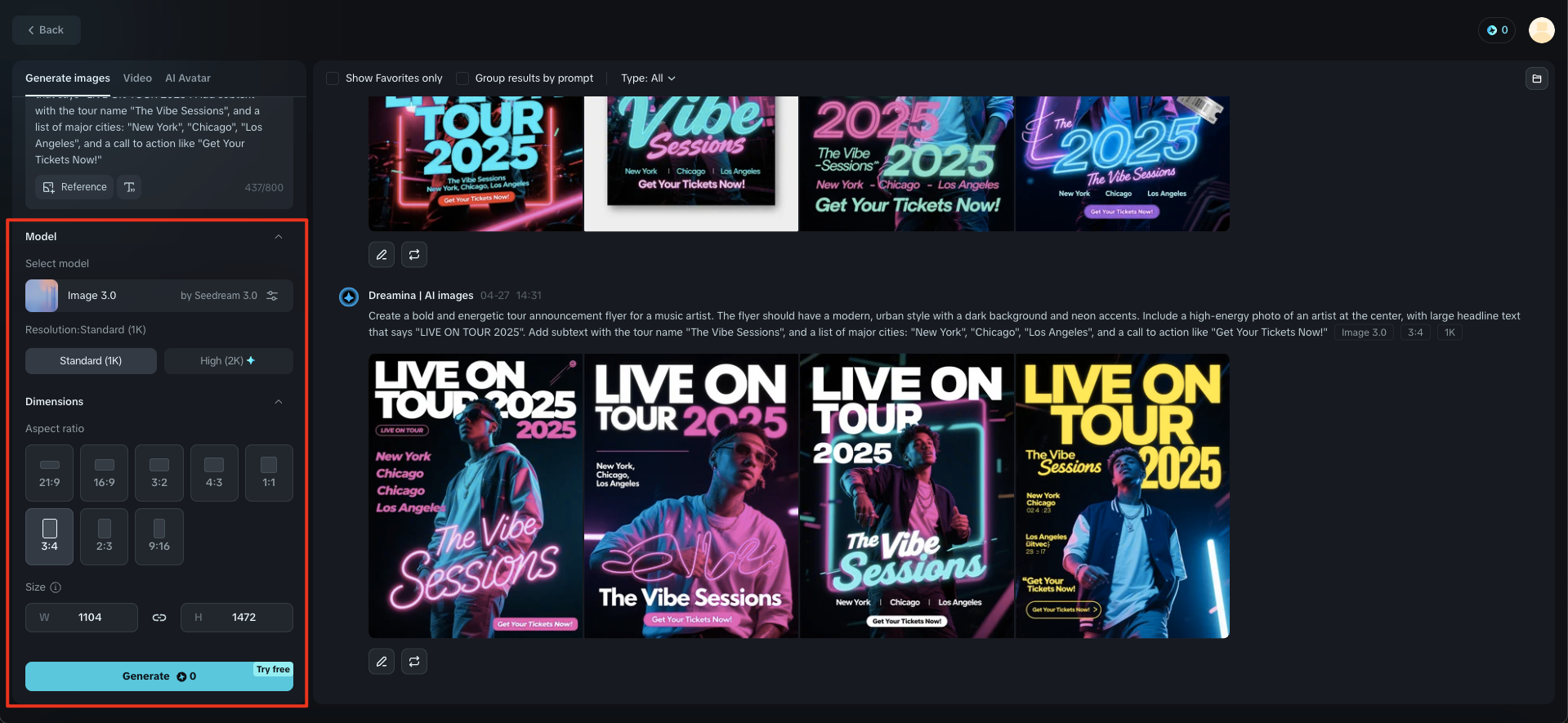 band flyer design