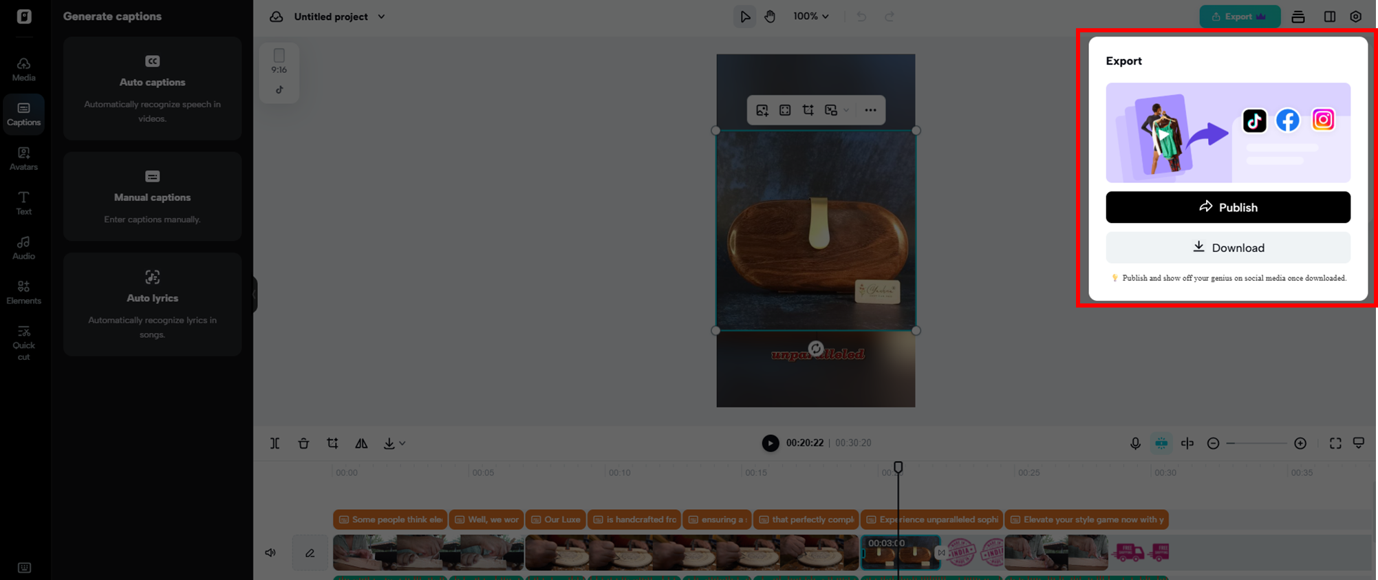 Export and post