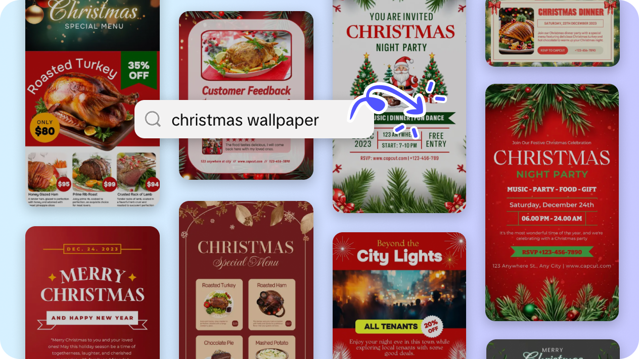 Customizable Christmas templates