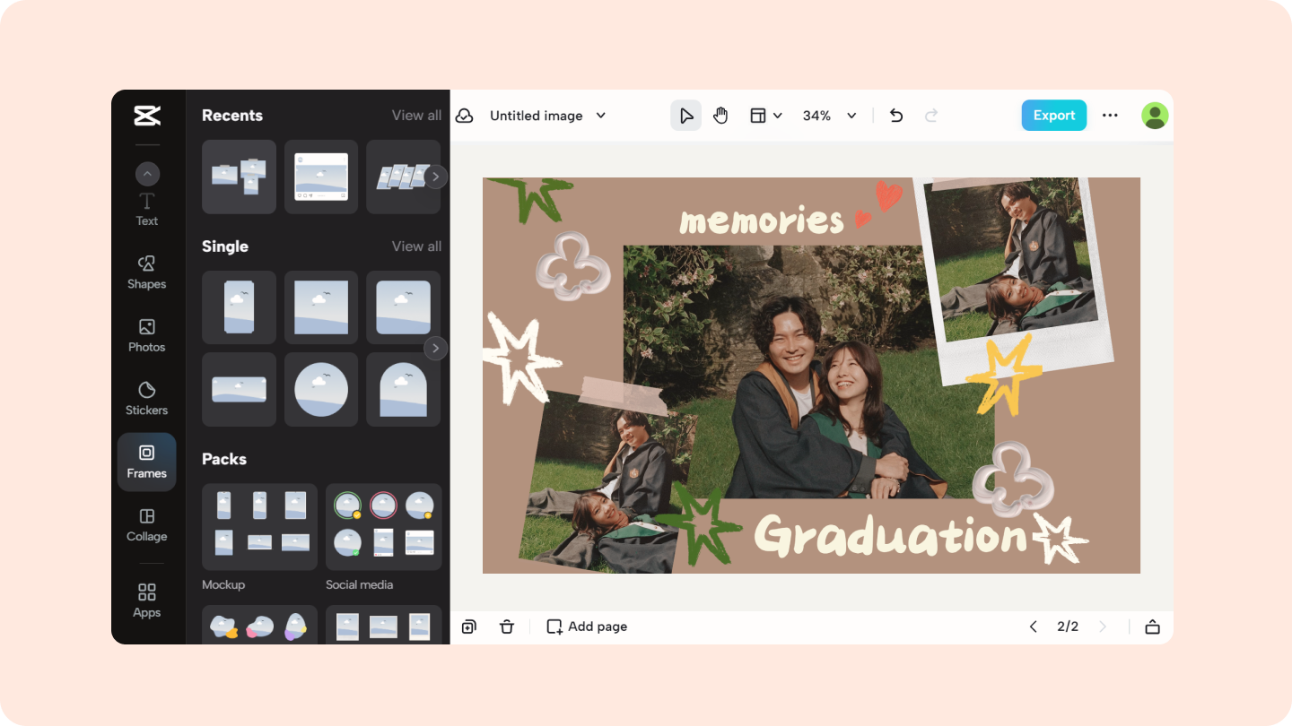 add frame to photo