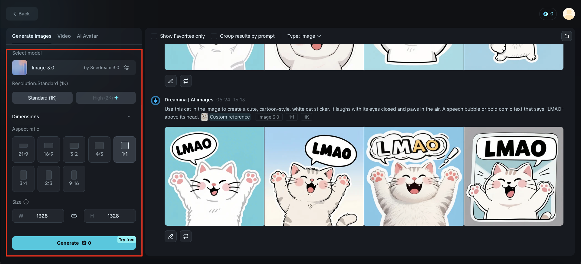 Generate your sticker