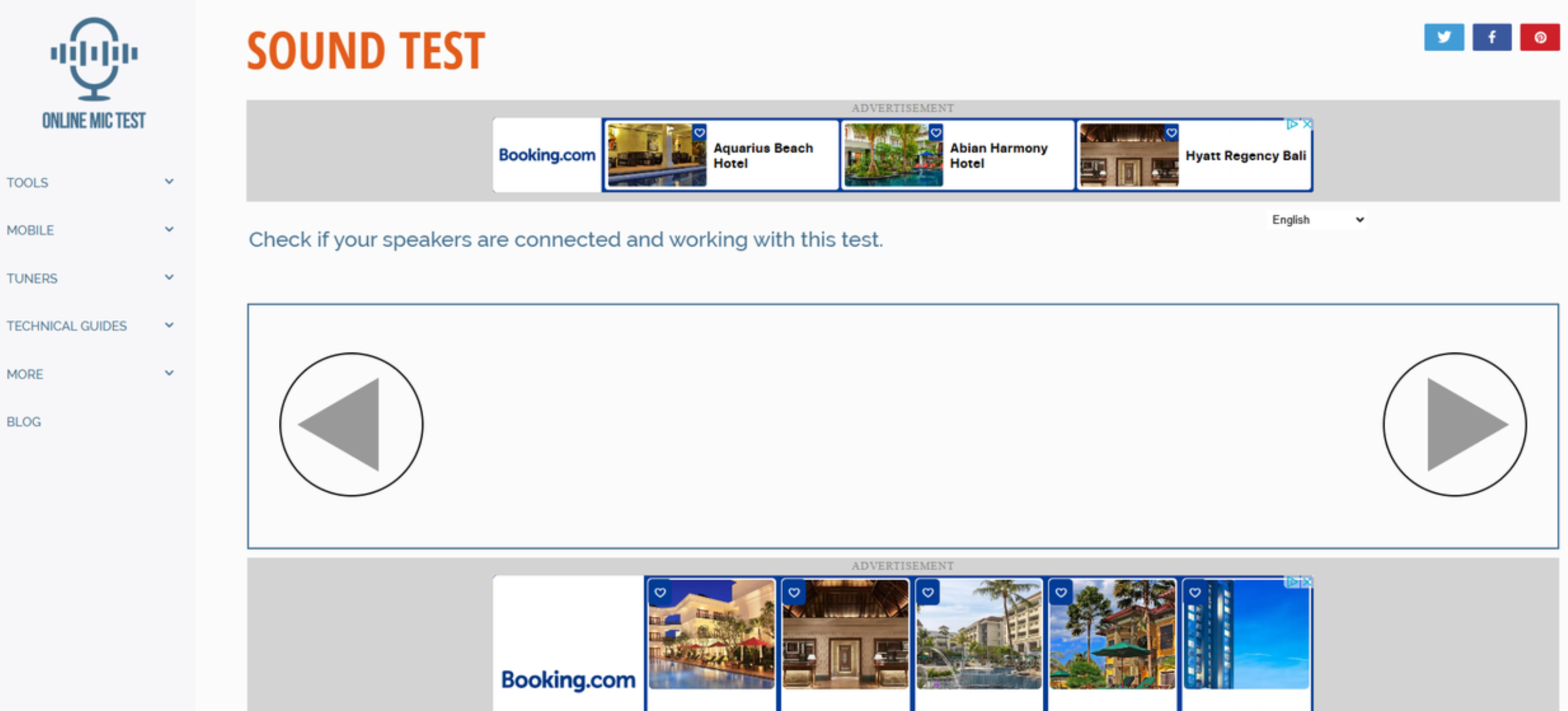 อินเทอร์เฟซของ OnlineMicTest - วิธีที่ดีที่สุดในการทดสอบเสียง