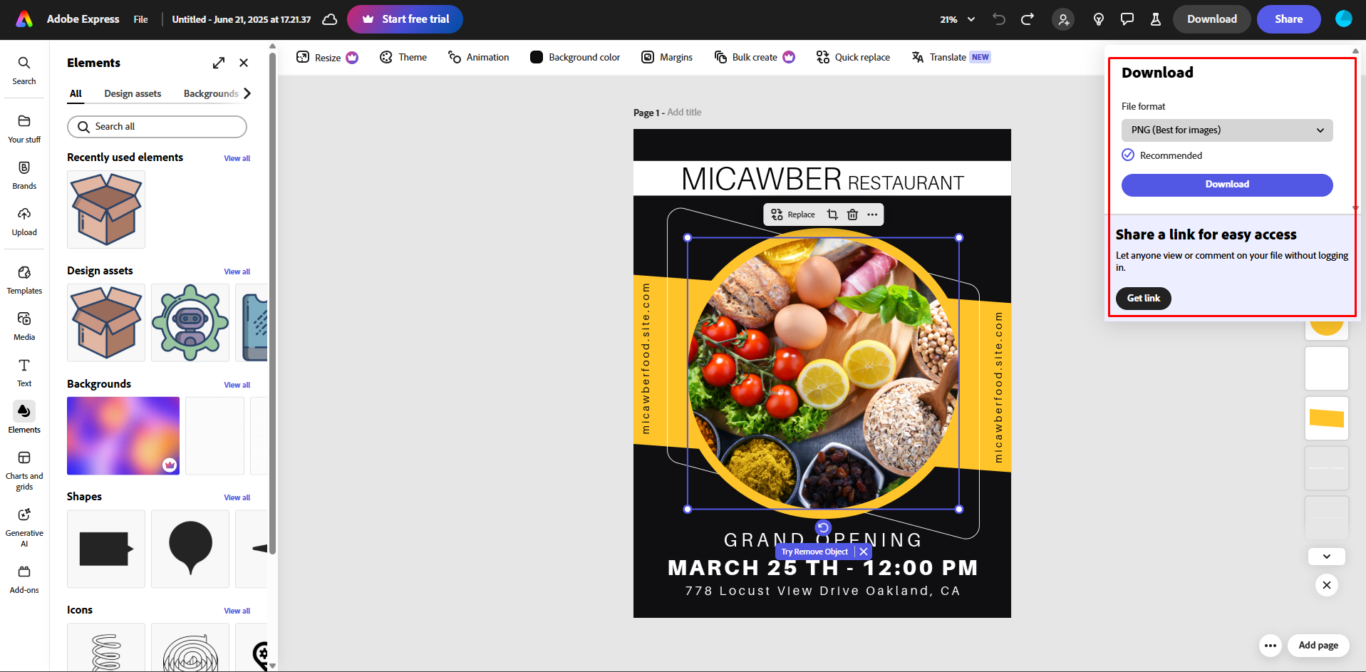 Een flyerontwerp personaliseren in Adobe