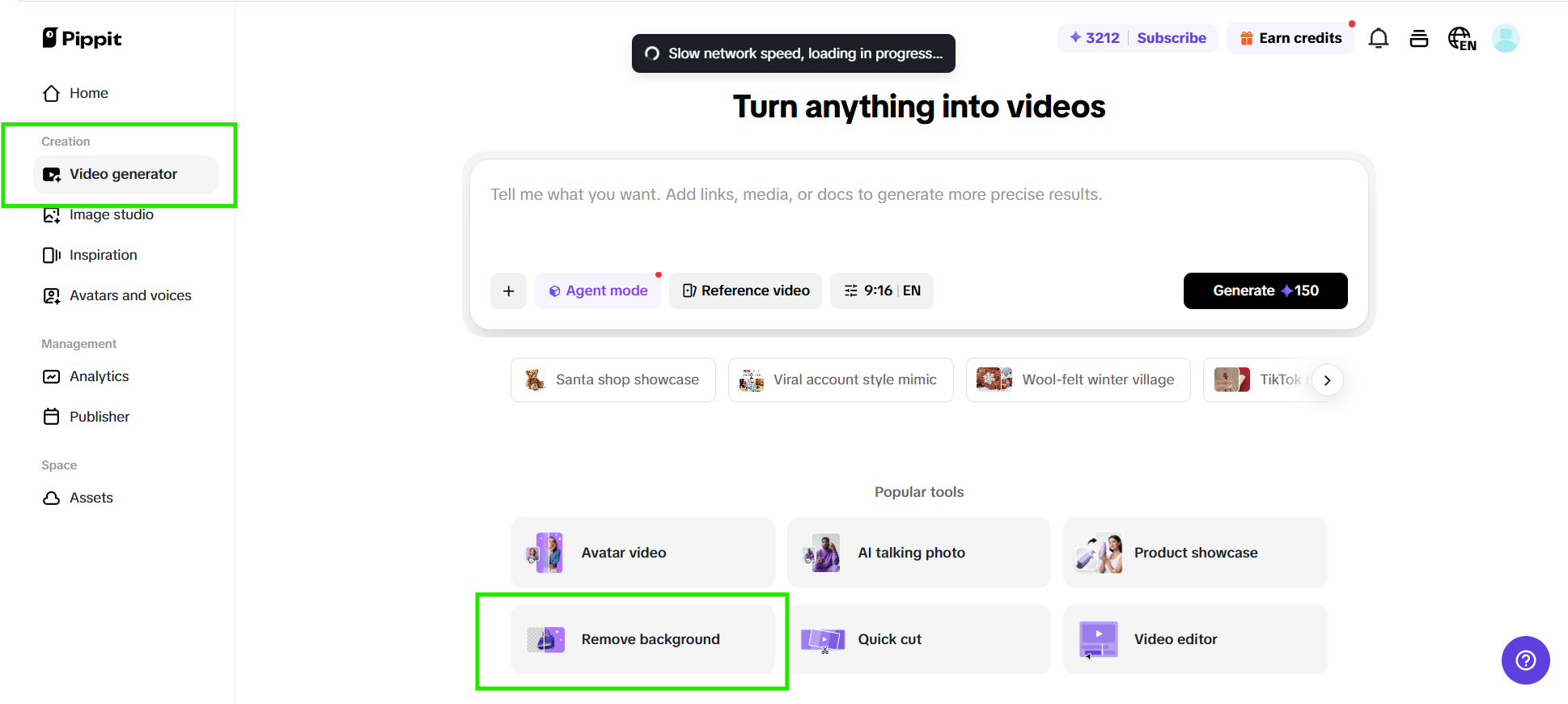 Avaa AI Videogeneraattori