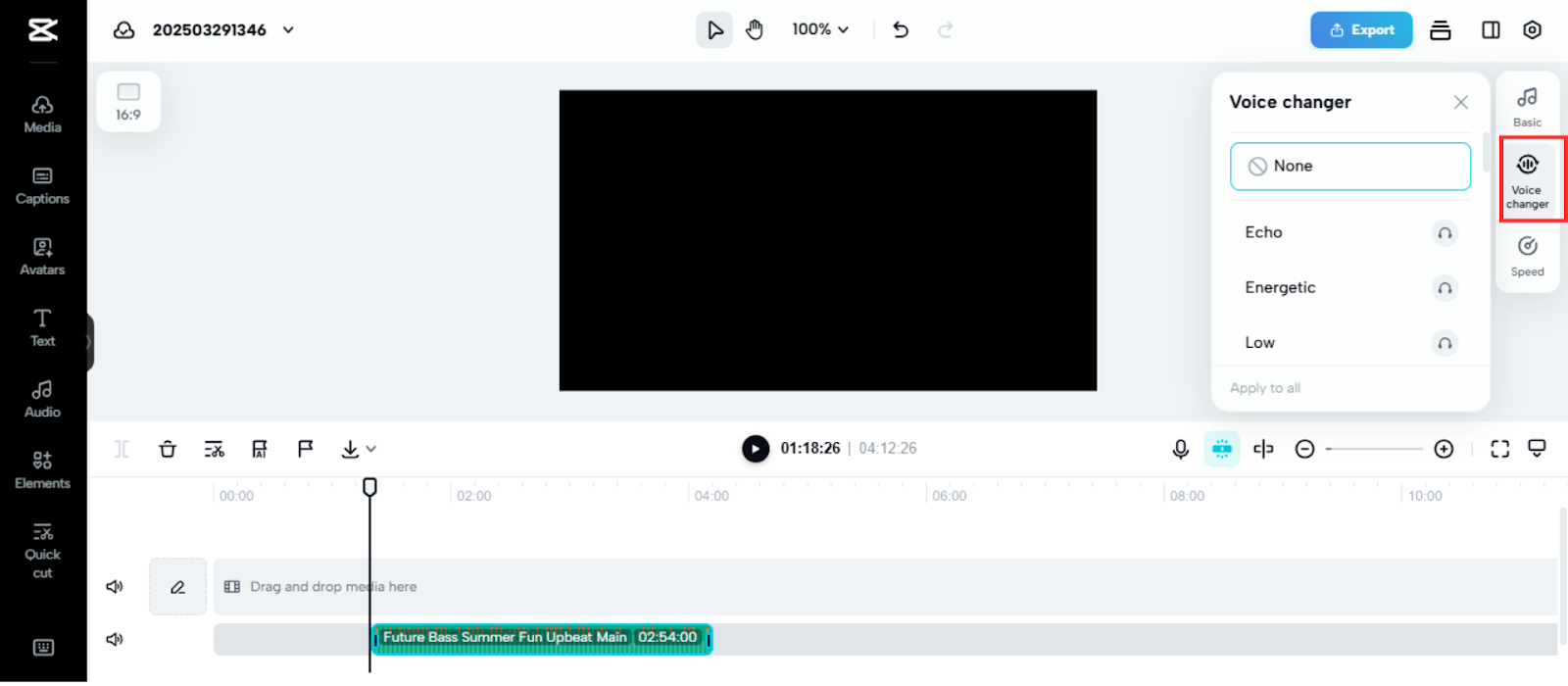 AI voice changer