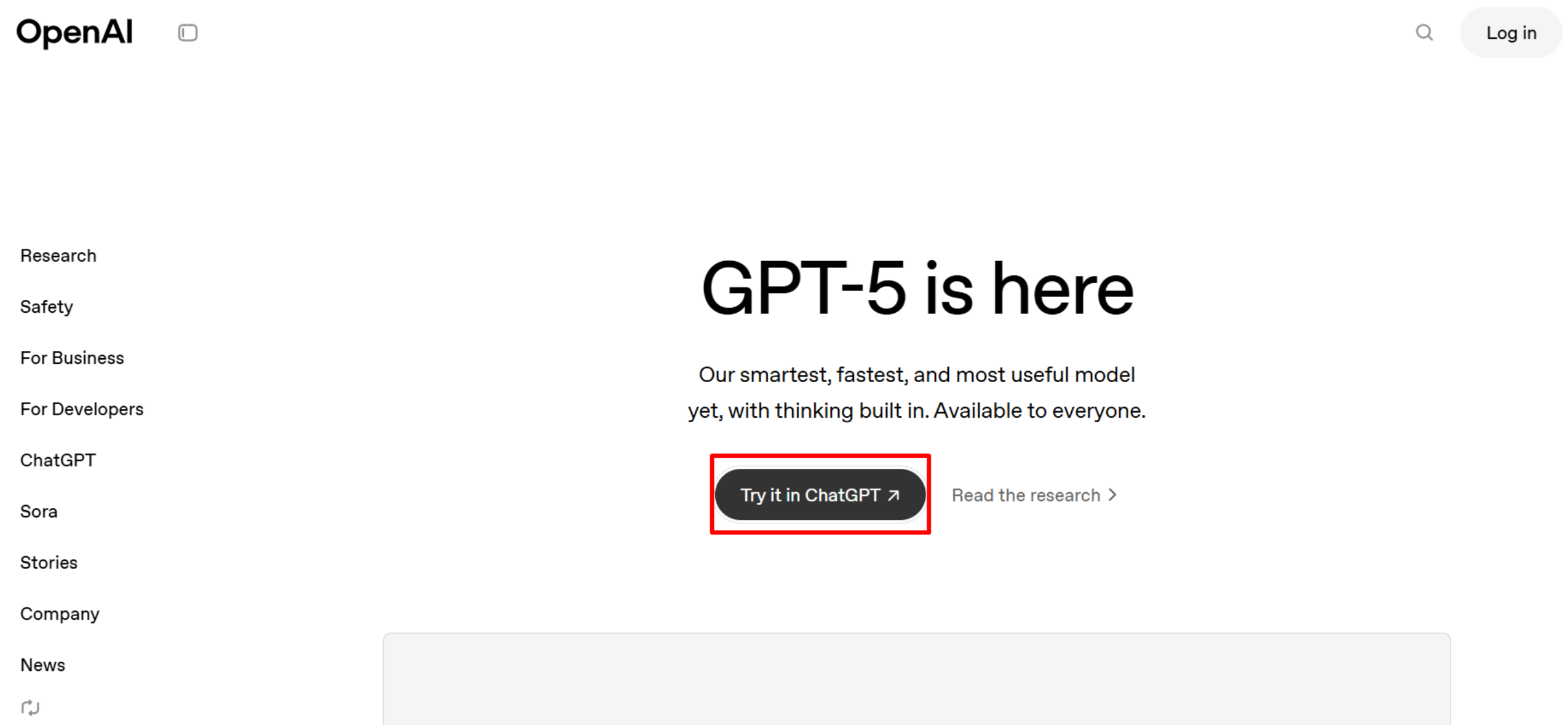 Navigating to the ChatGPT 5 login page