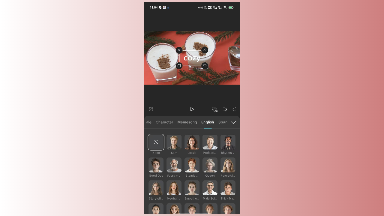 CapCut App's text-to-speech tool