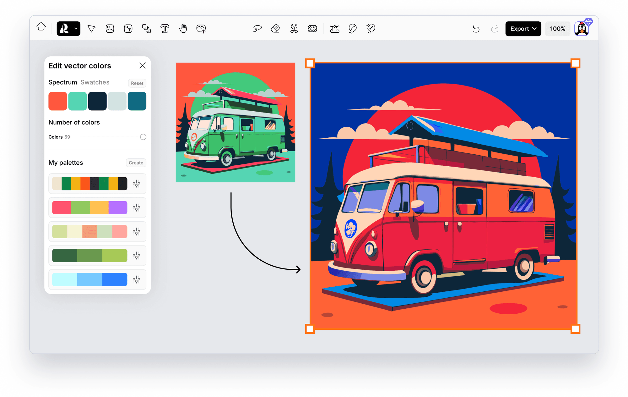 Recraft - the ideal tool for creating free vector art using AI