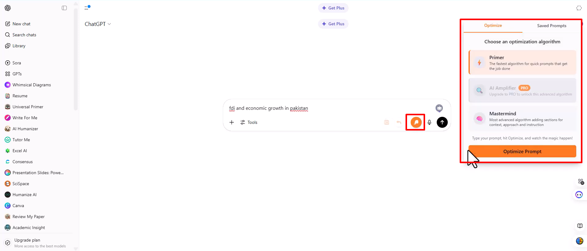 Tingkatkan perintah menggunakan Ekstensi Google Chrome Prompt Genie