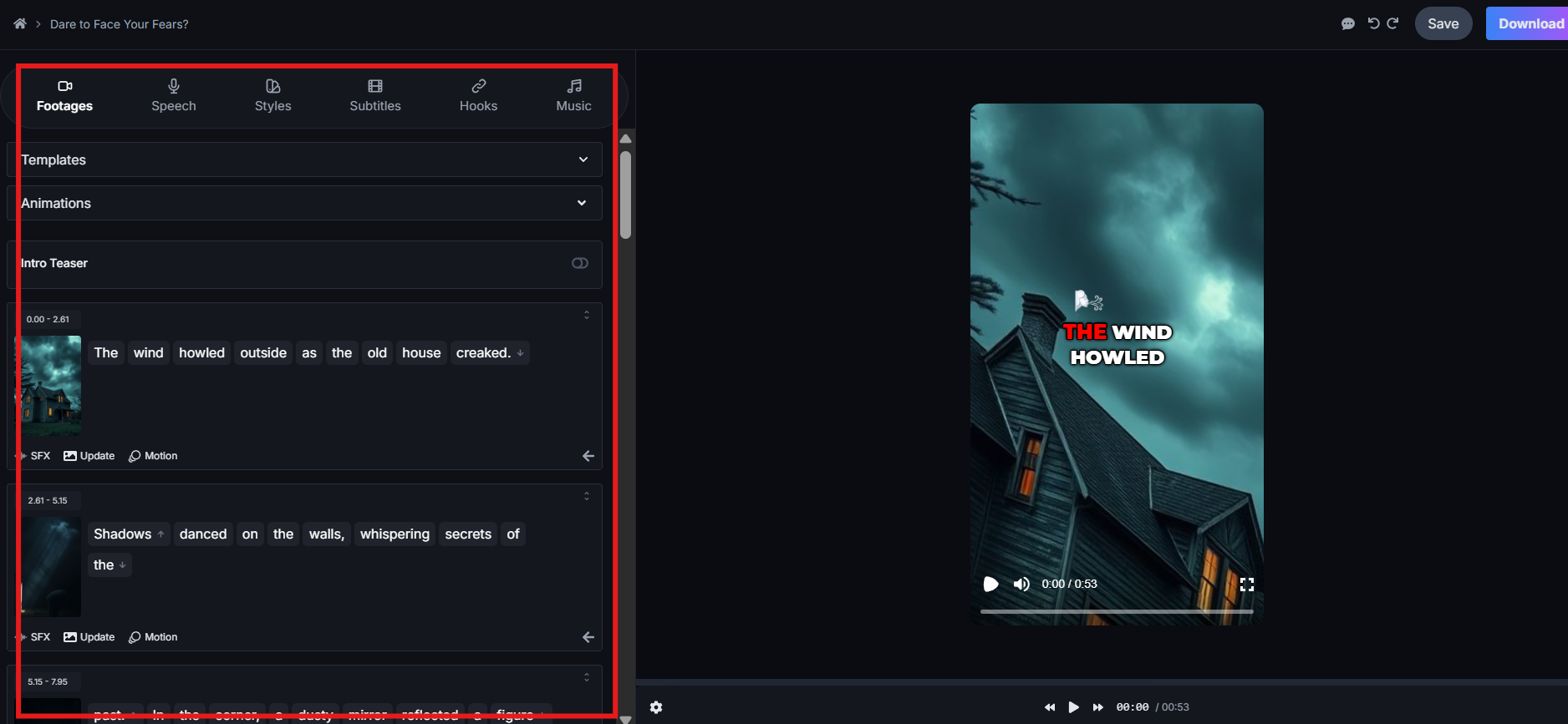 videoyu özelleştir