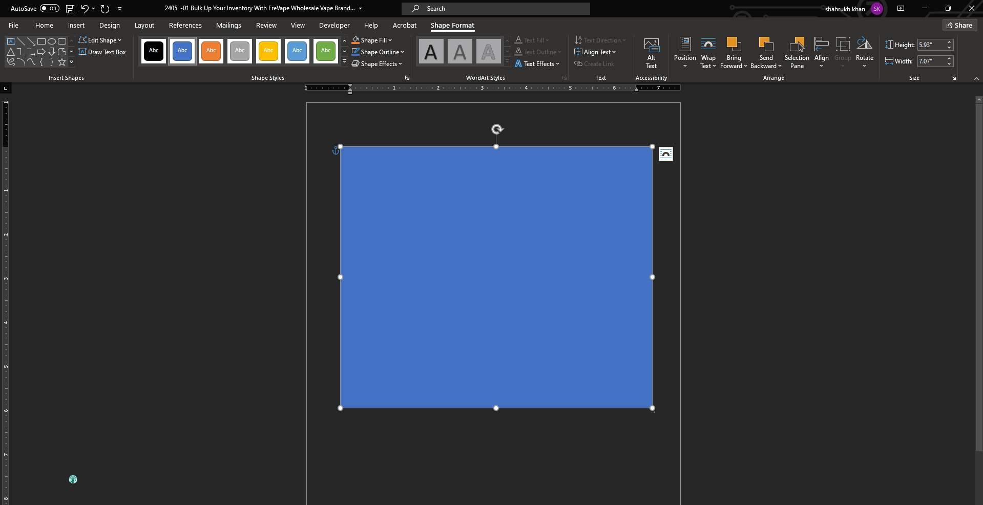 Draw the shape
