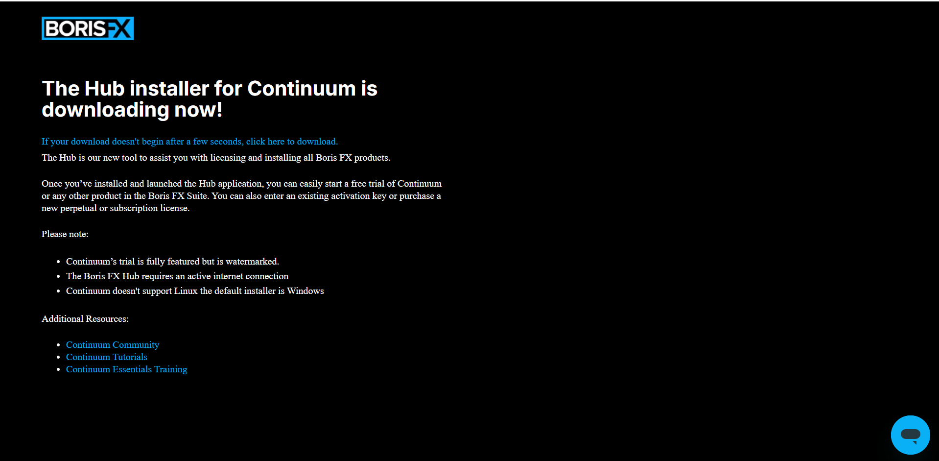 Installazione del Boris FX Continuum