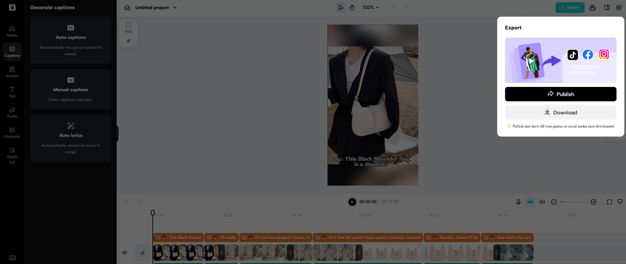 Export your video