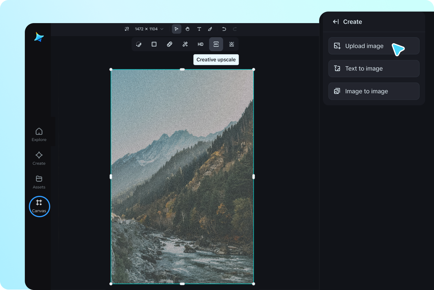 enter canvas