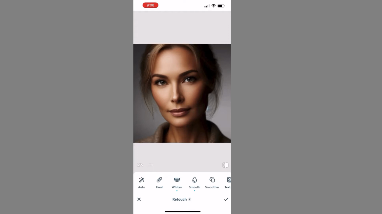 Facetune photo smooth app