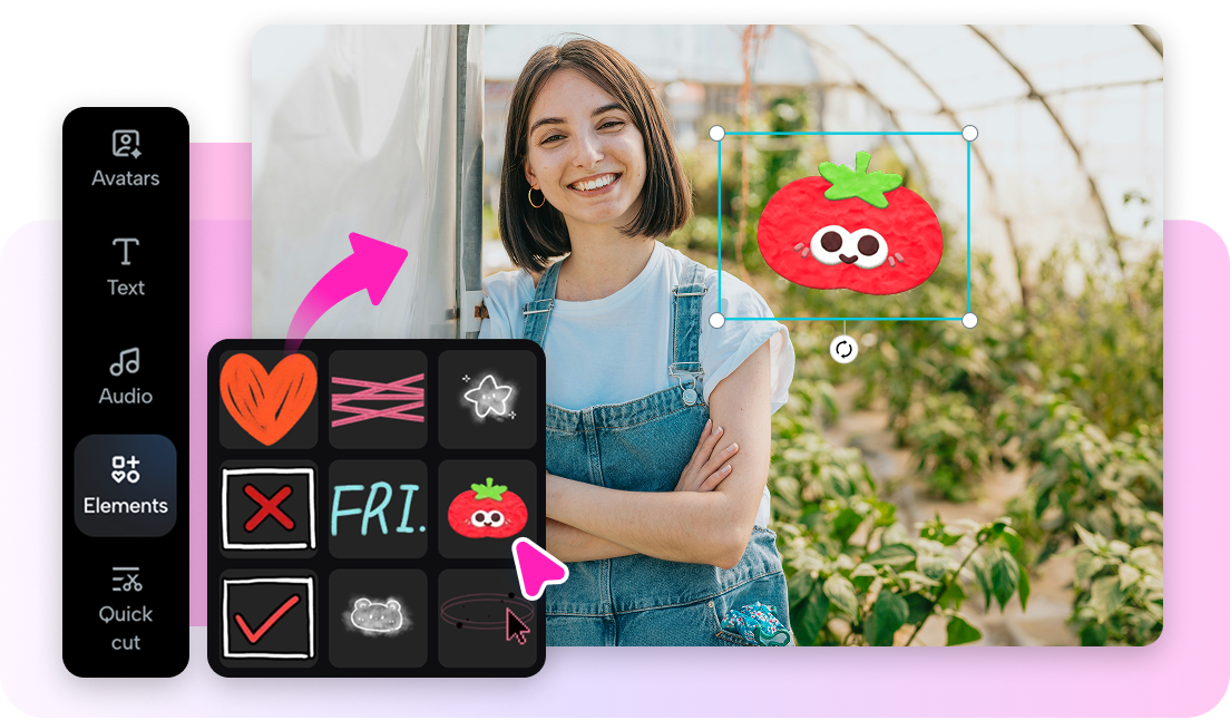 Add animated text &amp; effects