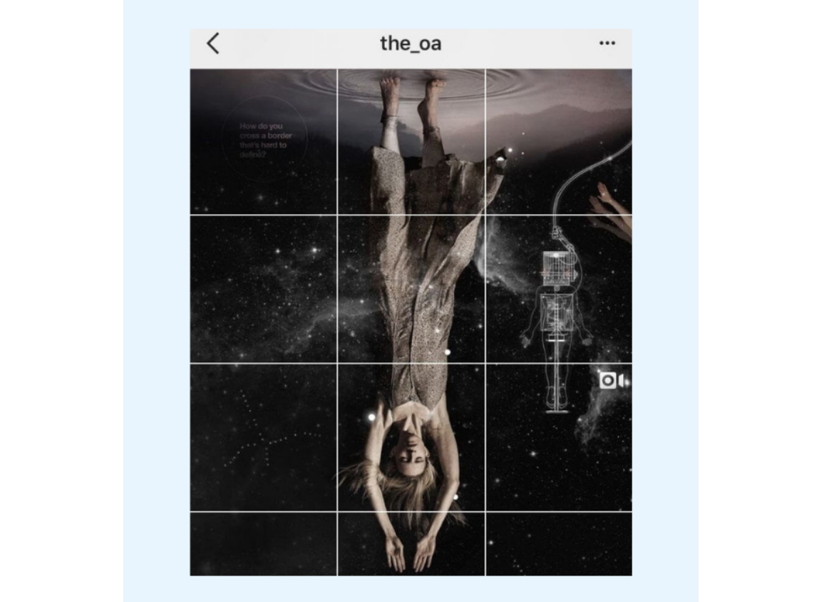 Puzzal na layout ng profile sa Instagram