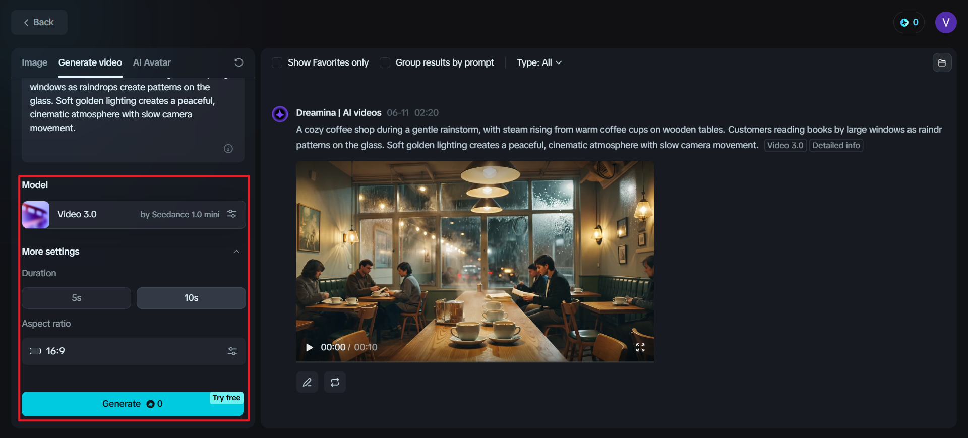 Genera il tuo video