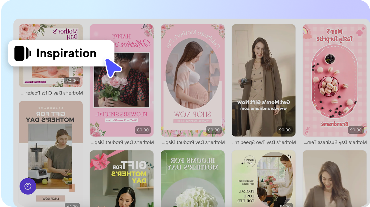Mother's Day video templates in Pippit