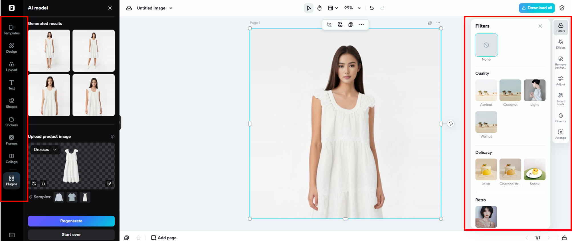 Generate and refine