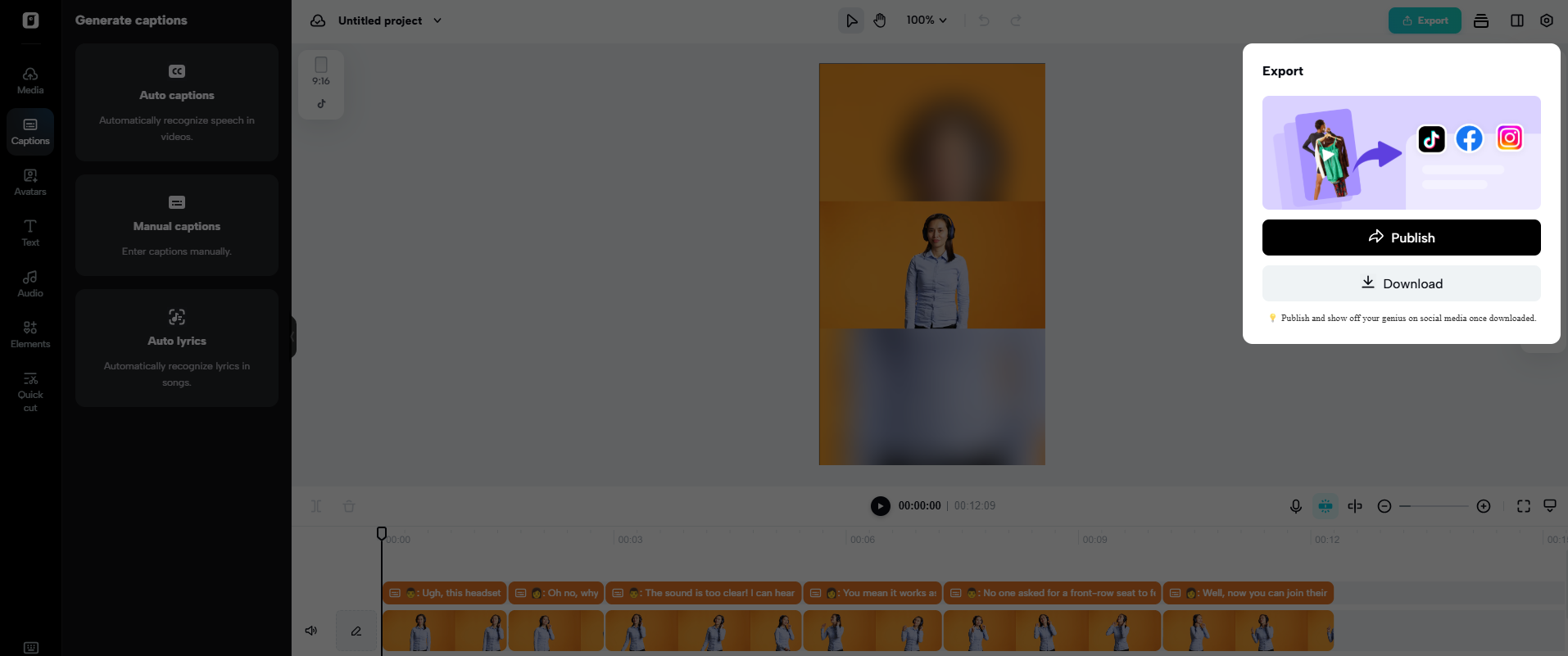 Export your video