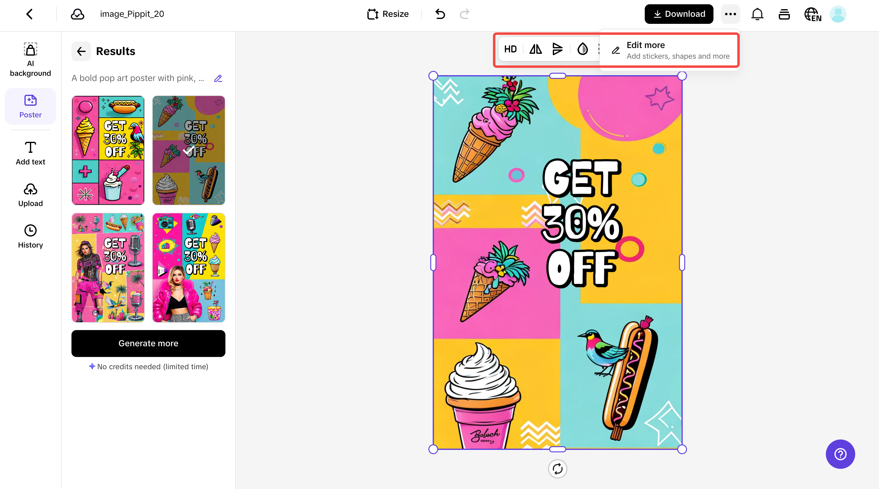 Customize your poster