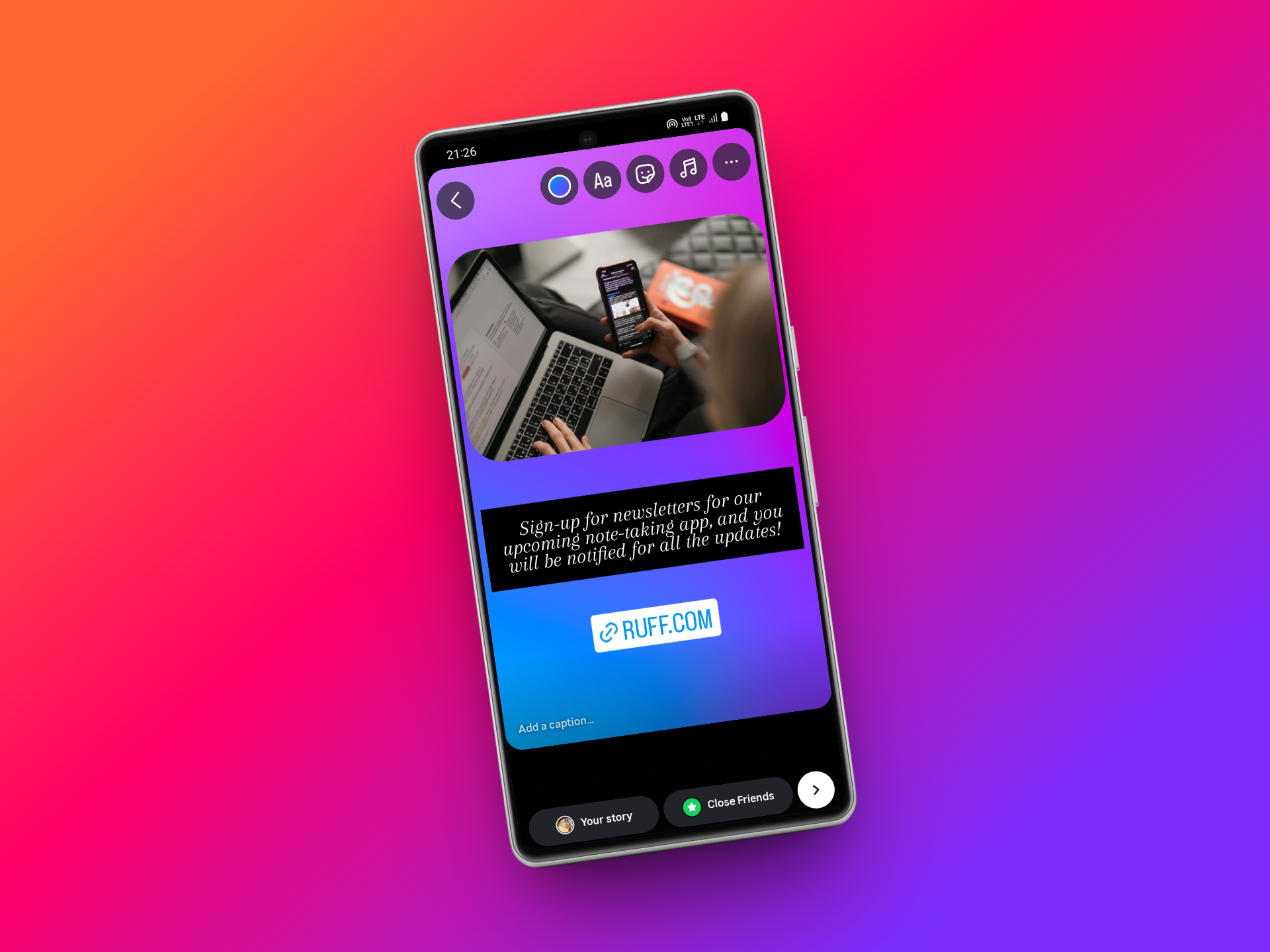 Comparte formularios de registro