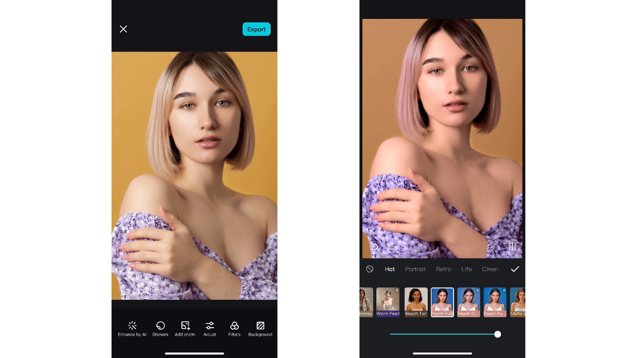 Apply filters