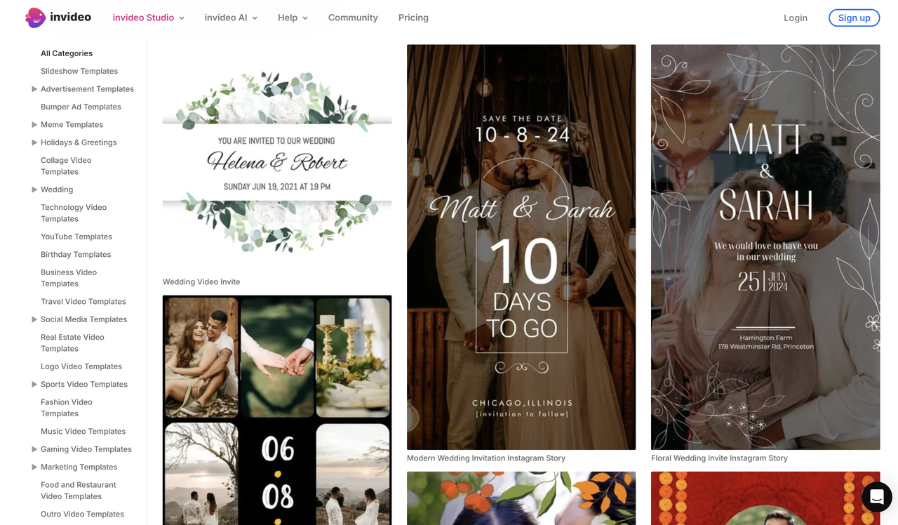 แม่แบบวิดีโองานแต่งงาน InShot