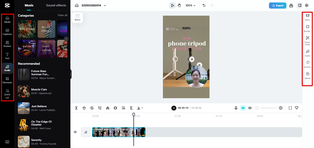 Pippit video editor