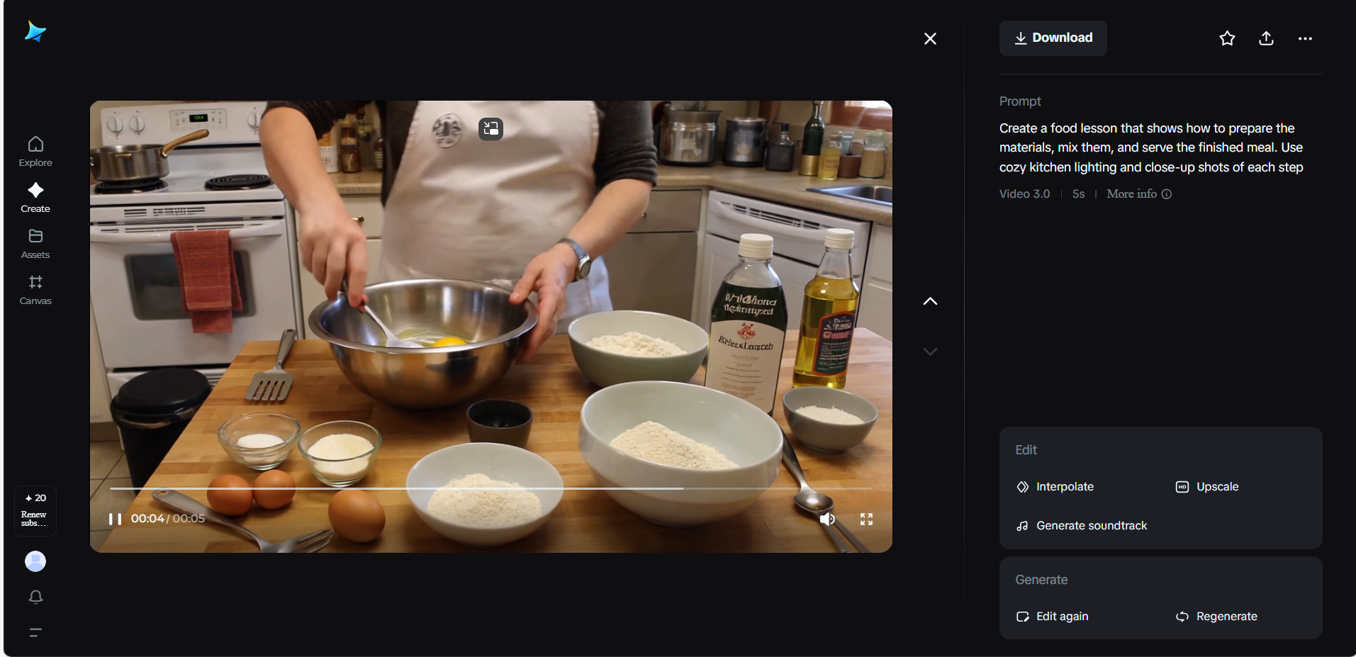 Recipe tutorial