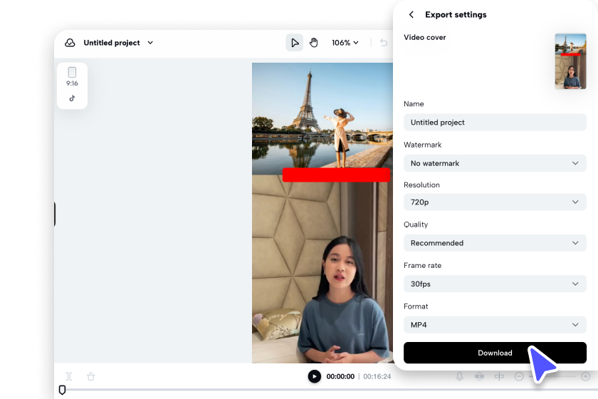 Export or edit more