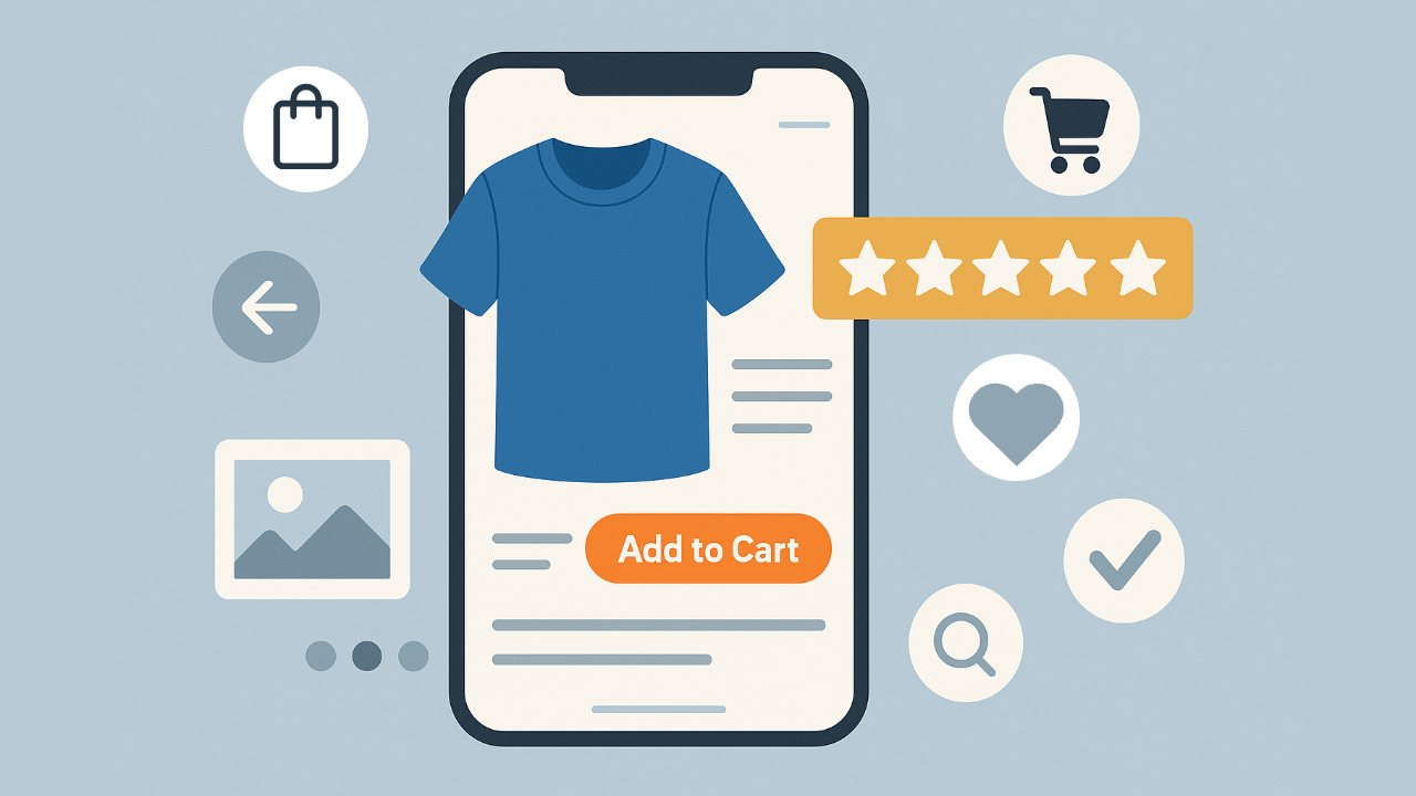 Essential elements for a product page