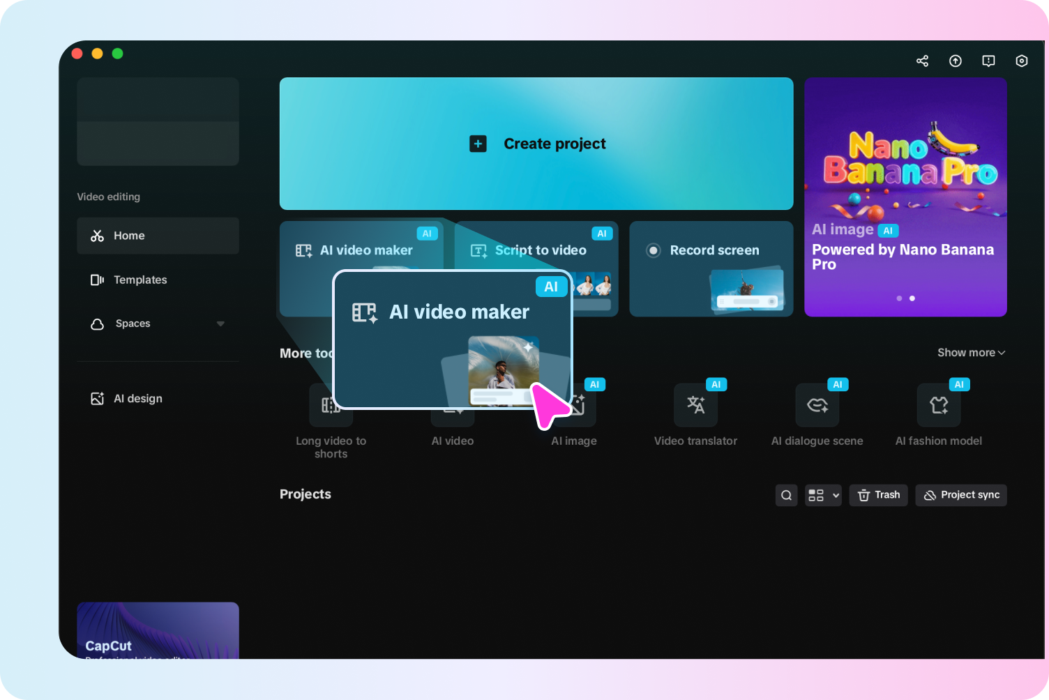  Start quickly with CapCut AI video templates