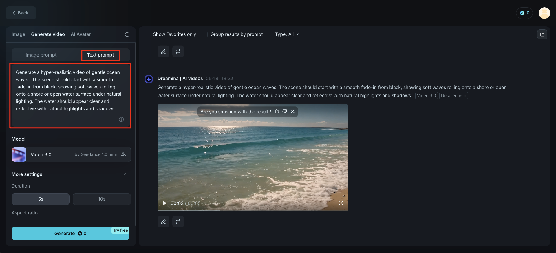 Dreamina generator video AI terbaik gratis