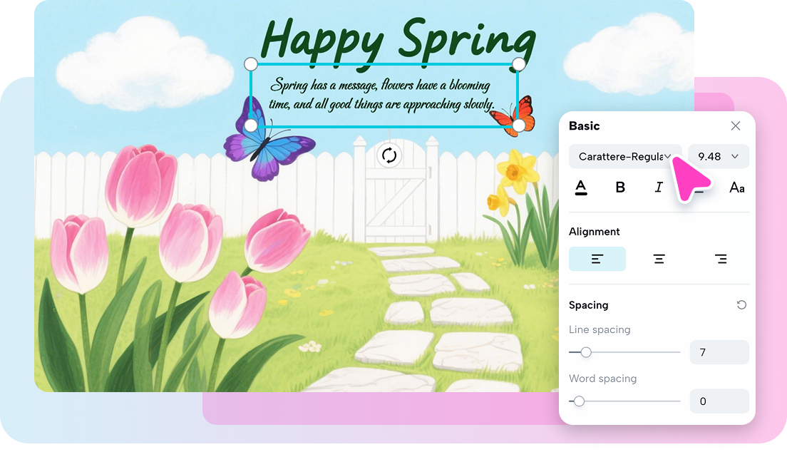 Custom with editing tools