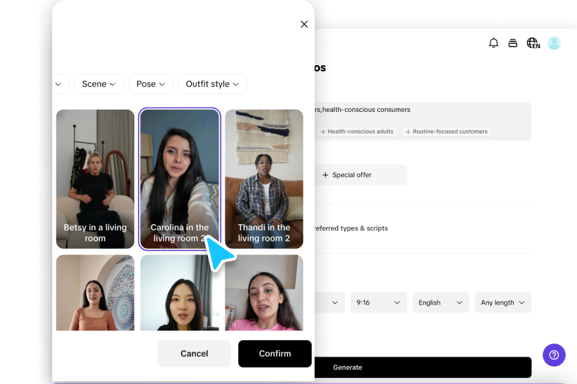Customized video settings