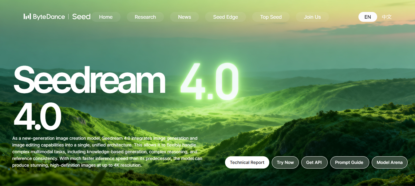 Modelo de generación de imágenes SeeDream 4.0 de ByteDance