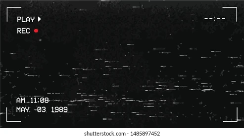 Esempio di rumore del nastro VHS - la vecchia sovrapposizione di rumore del film