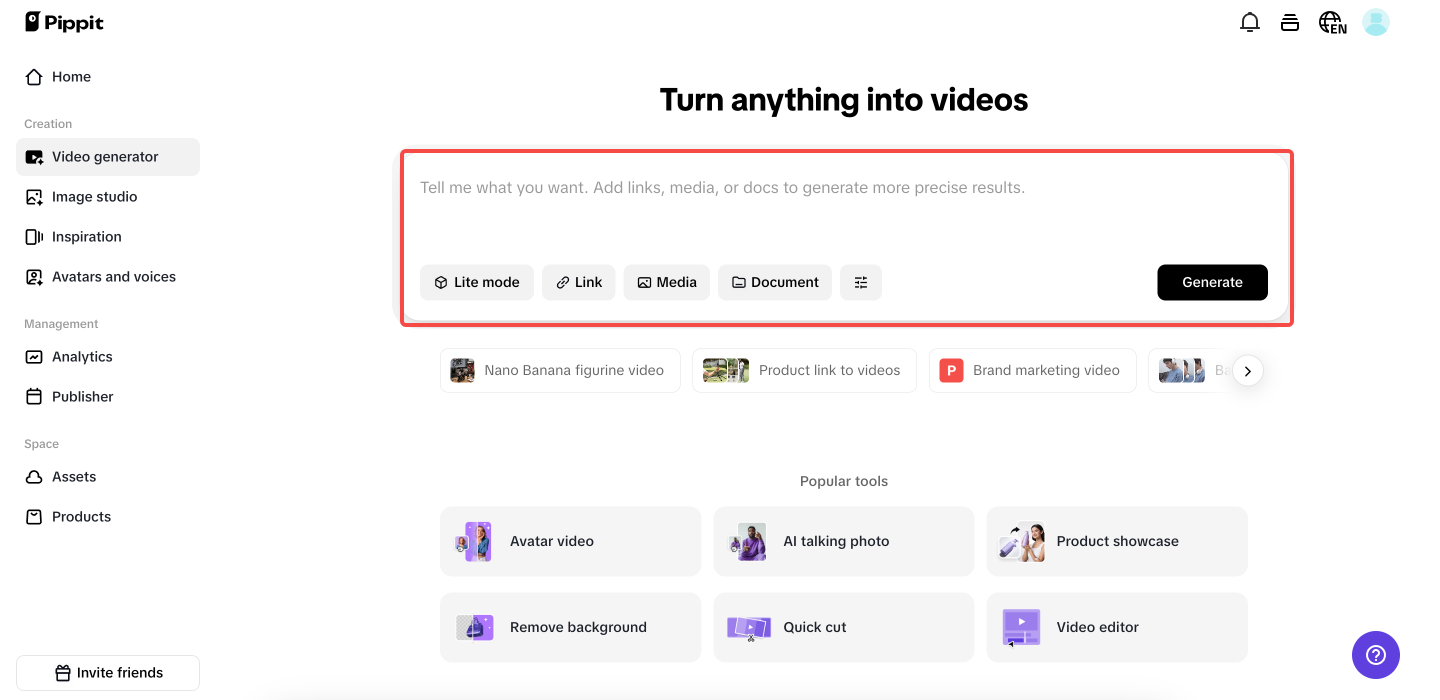 Ubah apa pun menjadi video