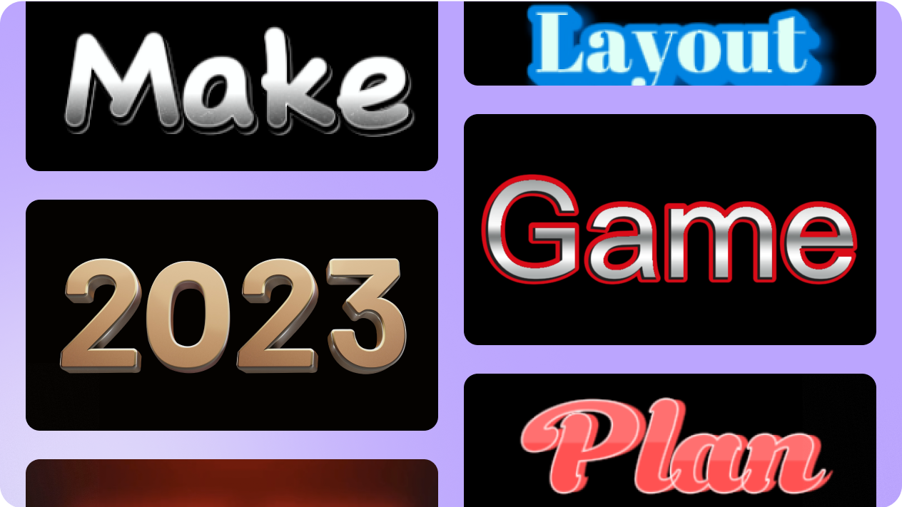 Templat logo 3D dan aset gratis