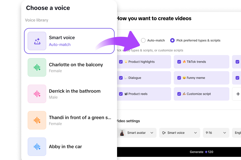 Personalize your reel 