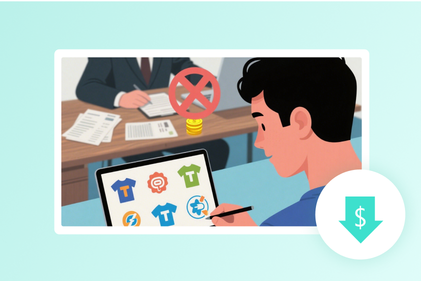 instant t shirt logo