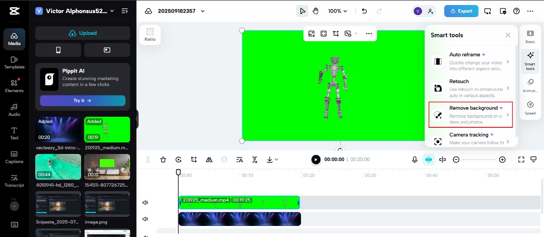 Ανεβάστε την πράσινη οθόνη chroma key σας